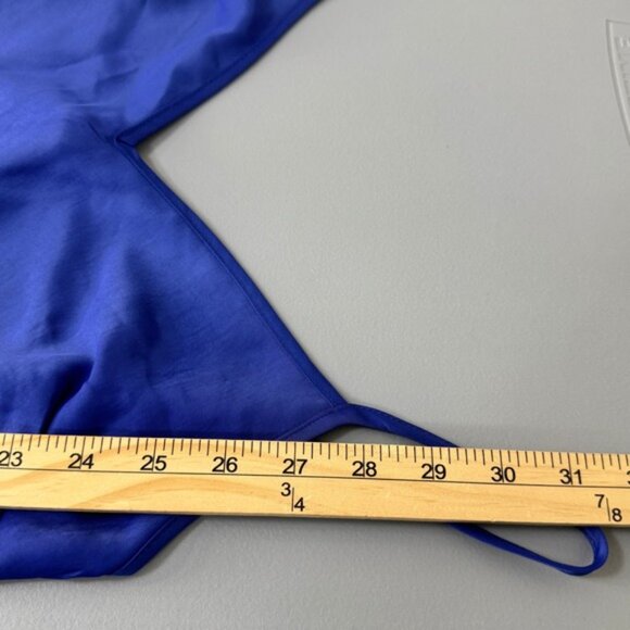 A New Day Women's XS Slip Dress Cobalt‎ Blue V Neck Sleeveless Mini Lightweight - Picture 9 of 11